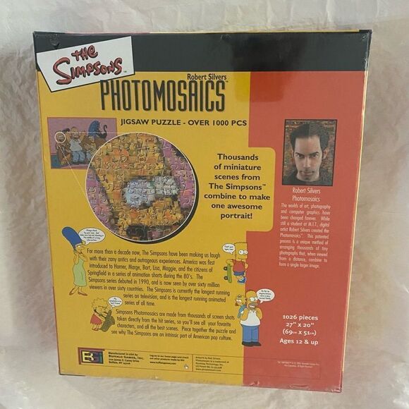 Simpsons Photomosaic Family Jigsaw Puzzle 1026pc - Picture 2 of 3